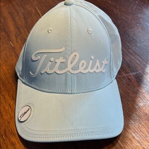 Titleist hat with magnetic ball marker
